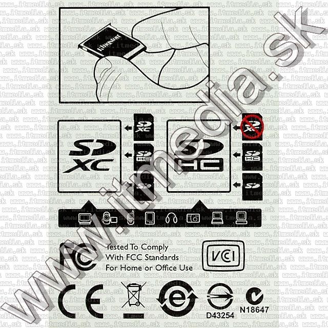 Image of Kingston Secure Digital (SD-HC) card, 16GB info! Class10 G2 (IT8591)